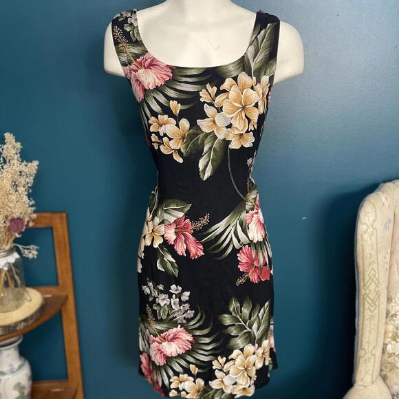 Vintage 1980s/90s MC Squared Floral Sleeveless Mini size M - Picture 1 of 6